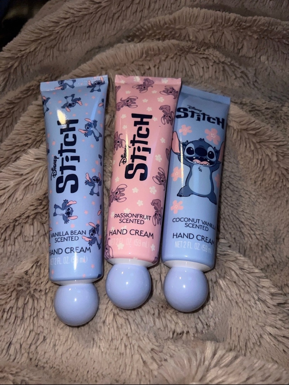 Disney Stitch Hand Cream Lot Vanilla, Passionfruit, & Coconut Vanilla